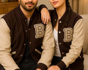 Handmade Hotline Miami Varsity Jacket - Letterman Bomber Collegiate B Patch Baseball Jacket for Mens