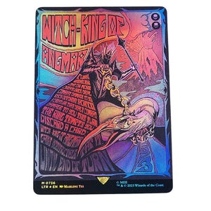 Carta de reemplazo del Rey Brujo de Angmar de MTG - LTR