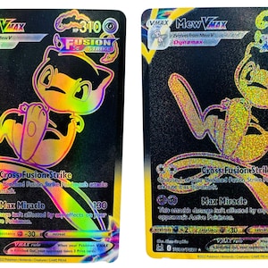 Mew VMAX Gold Metal Pokemon Card - Etsy Polska