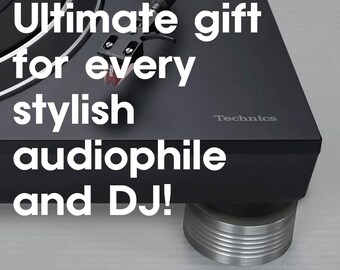 Aluminum Isolation Feet for Speakers/Turntable/DJ Controller (4-Pack, 2.7 X 1.3 inch)