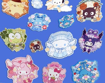 Kawaii character Handmade Stickers | Laptop, Journal Decals