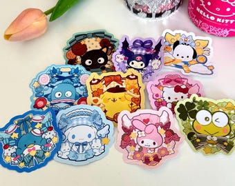 Kawaii character Handmade Stickers | Laptop, Journal Decals