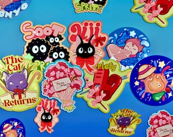 Studio Ghibli-vinylstickers | Spirited Away | Kiki-bezorgservice |  Arrêty | Pony | Howl Moving Castle