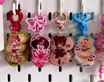 Dessert Diva’s | Dessert themed acrylic keychains | original designs | custom lobster clips |