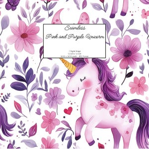 Unicorn Seamless Pattern Butterfly Digital Paper Scrapbook Design Unicorn Repeat Pattern for fabric kids patterns for girls