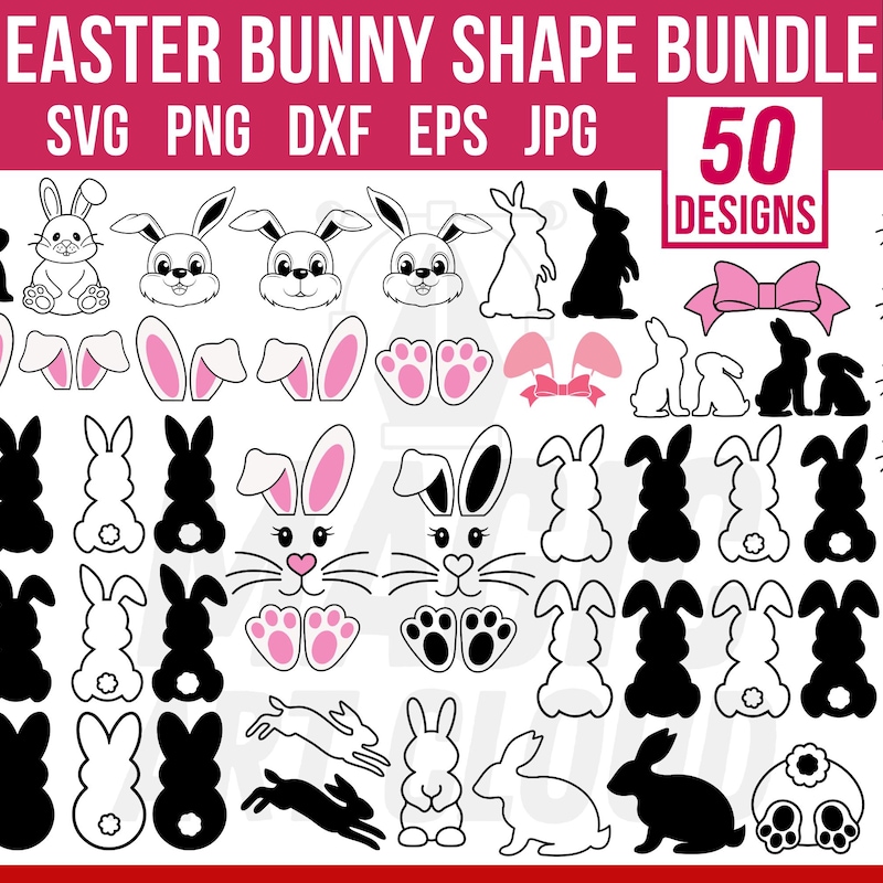 Osterhase silhouette - Etsy.de