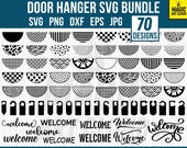 Door Hanger SVG Bundle, Door hanger SVG, Welcome Sign svg, Welcome To Our Home svg, Patterned Door Hanger svg, Door knob hanger svg, Laser