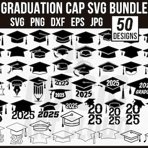 Graduation Cap Svg, Class of 2025 Svg, Graduation Svg Bundle, Graduation Topper Svg, Senior 2025 Svg, Graduation Clipart, Graduation Hat Svg