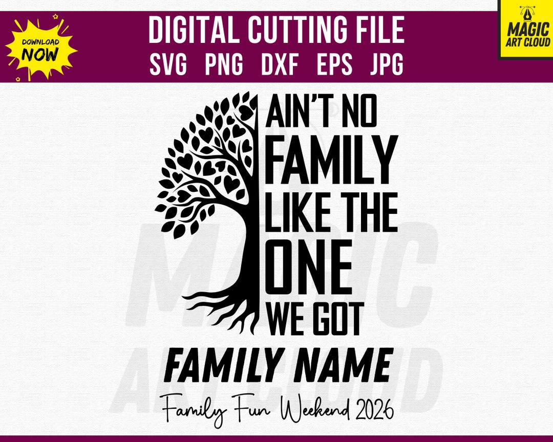 Ain't No Family Like the One I Got SVG PNG, Family Reunion Svg, Family ...