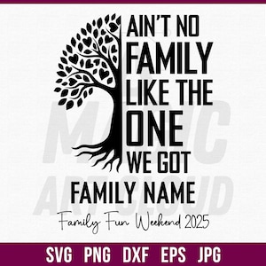 Ain&#39;t no Family like the one I got SVG PNG, Family Reunion Svg, Family Reunion Png, Family Reunion Tree, 2025 Family Reunion Svg, Family Svg