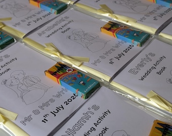 Children's Wedding Activity Book: Kids Colouring Favors