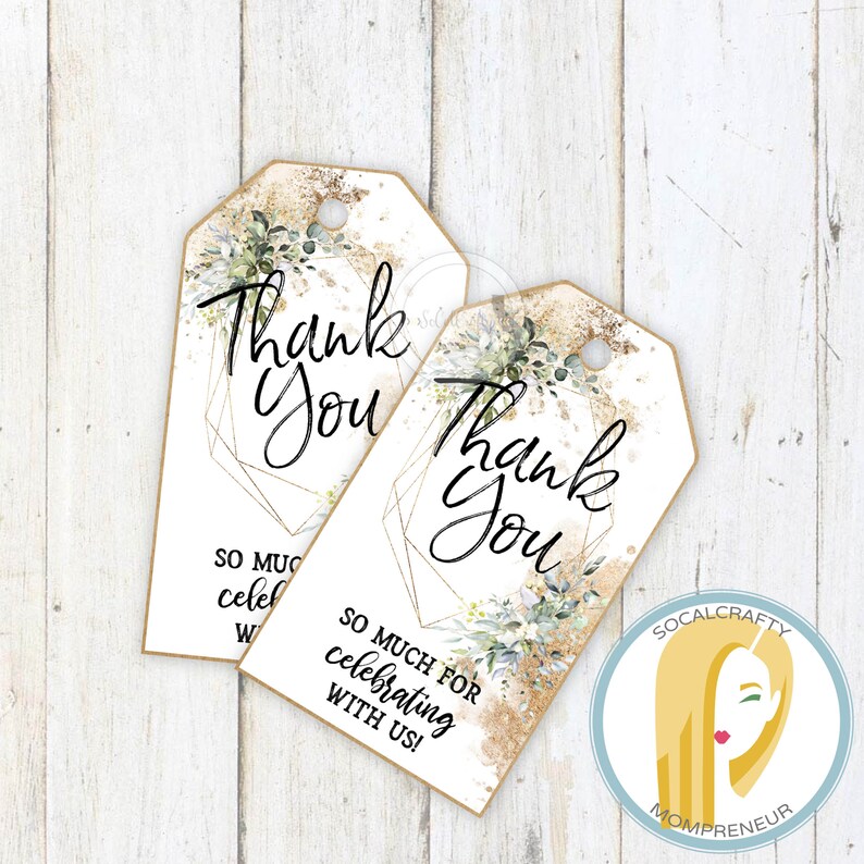 Printable Bridal Shower Favor Tags / Party Favor Tag Instant - Etsy