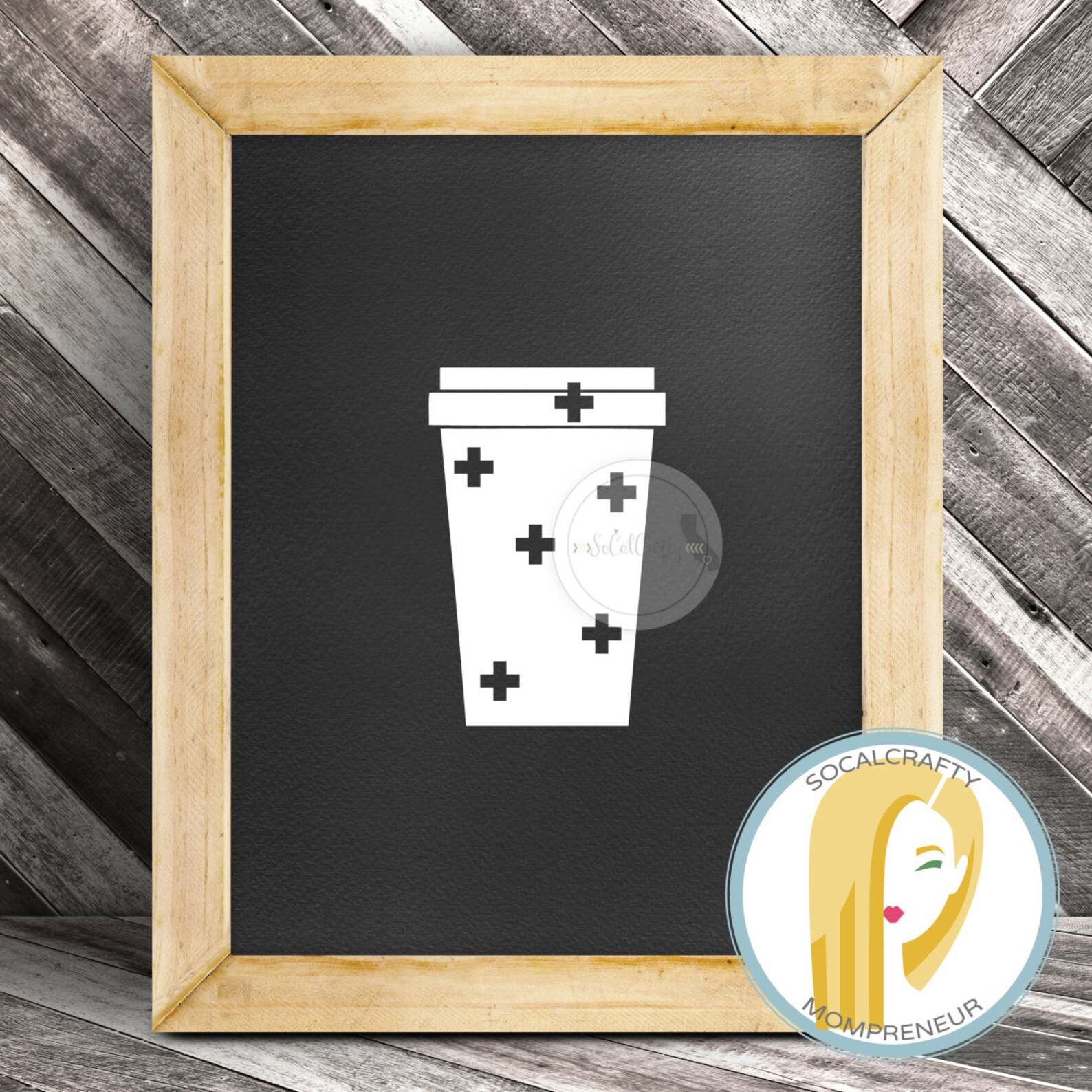 Coffee Vinyl Decal Coffee Cup Decal Swiss Cross Print Decal Etsy