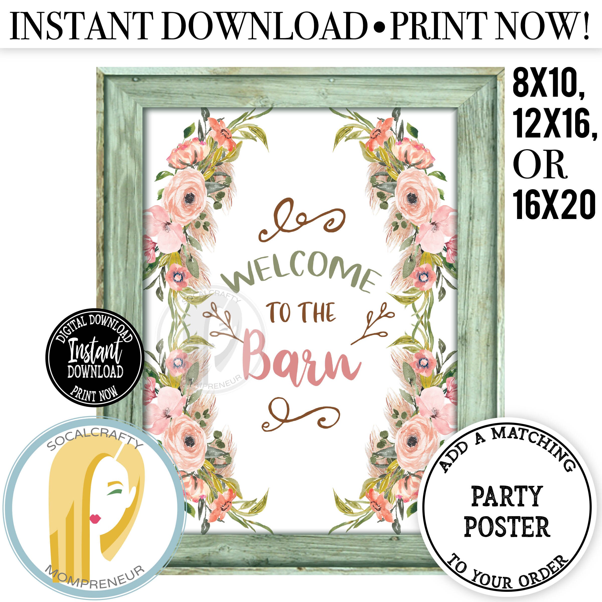 Printable Cowgirl Food Labels / Watercolor Cowgirl Place Cards | Etsy ...