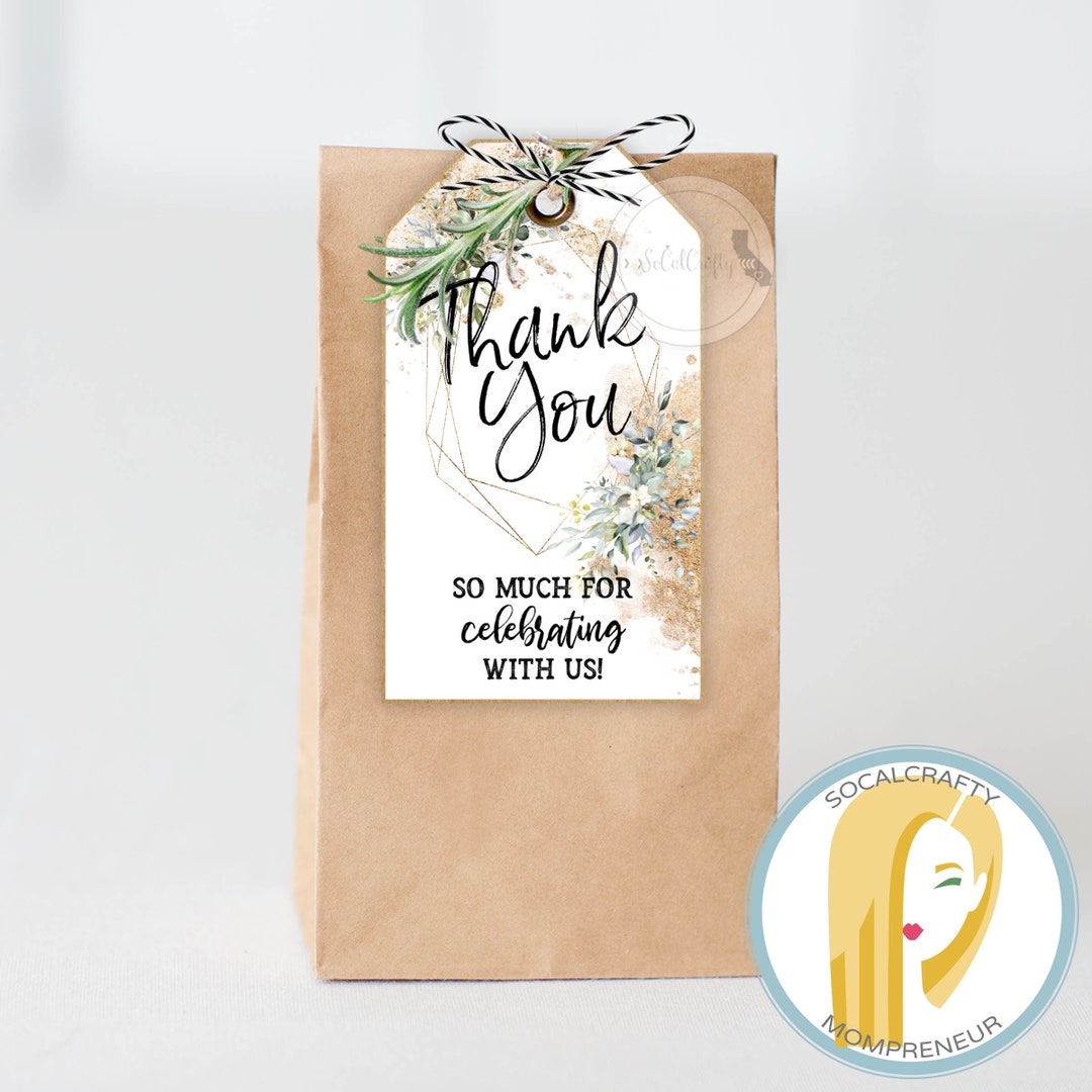 Printable Bridal Shower Favor Tags / Party Favor Tag Instant - Etsy