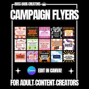 OnlyFans Campaign Tip Flyers x15