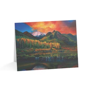 Cartões de felicitações com paisagens de Aspen