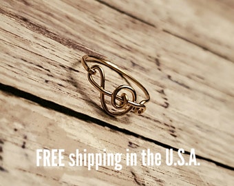 Gold filled ring FREE SHIPPING treble clef music 14k yellow