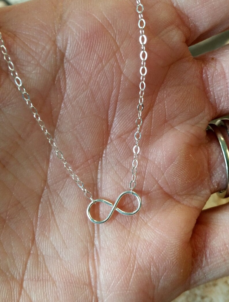 Sterling Silver Infinity Necklace FREE SHIPPING - Etsy