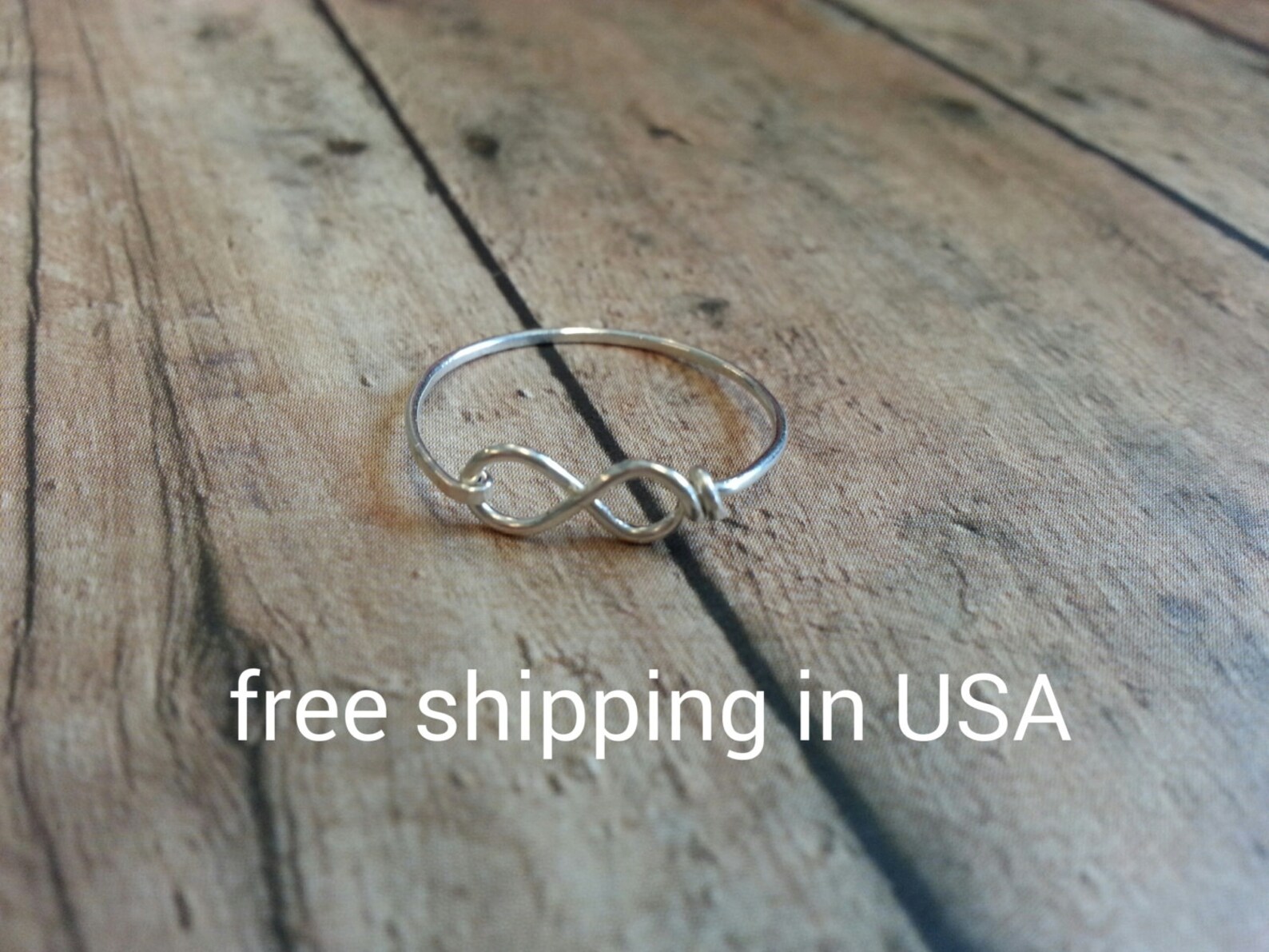 Sterling Silver Infinity Ring Stacking FREE SHIPPING - Etsy