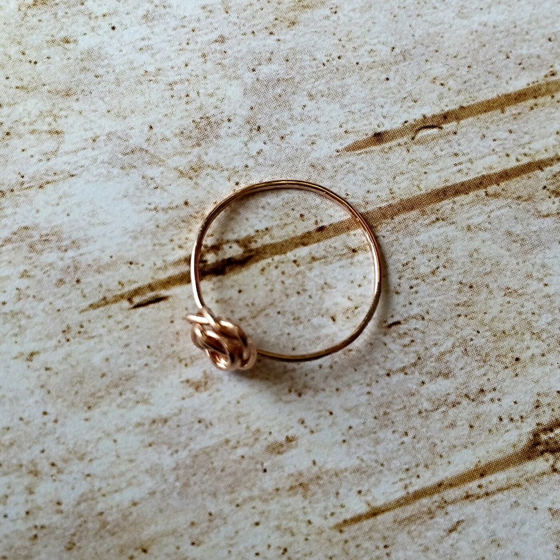 rose ring rose gold FREE SHIPPING 14k image 4