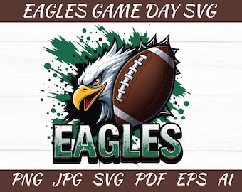 Eagles Game Day SVG: Philadelphia Football Mascot (digitale download)