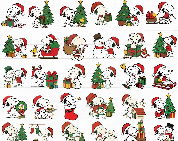 Paquete de imágenes PNG y SVG de Snoopy, el perro de dibujos animados ...