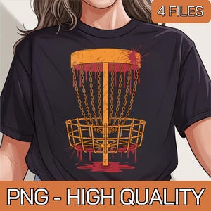 Retro Disc Golf Frolf Png, Vintage Frisbee Golf Png, Disc Golfing Gifts & Accessories, Disc Golf Basket Digital Png, Frisbee Golf Png