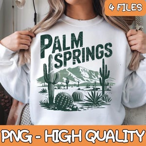 Palm Springs California USA Outdoor Vintage Png, Palm Springs, Bachelorette Party, Girls Trip Palm Springs, Birthday Girl Png, Summer Png