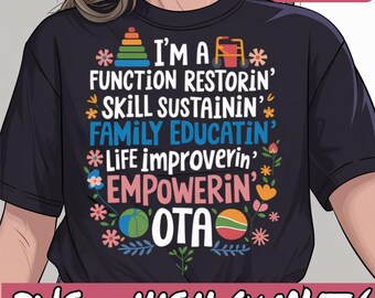 OT Therapy, Occupational Assistant, Therapist Love Png, OTA Joy, Therapist Appreciation Png, OT Therapist Png, Therapist Gift Png, Therapy.