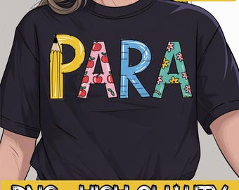 Para Paraprofessional Teacher Special Education Teacher SPED Png, Paraprofessional Png, Para Png, Paraeducator Teacher Png, Sped Teacher Png