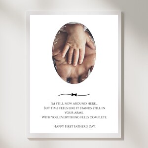 Modello di collage fotografico modificabile per il papà, regalo personalizzato per il papà, cornice digitale, download immediato da Canva, auguri per la festa del papà