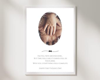 Plantilla personalizada para collage de fotos del Día del Padre, regalo de Canva (descarga digital)