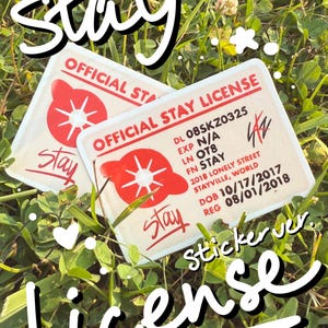 Official (Unofficial) STAY License Sticker Version - Stray Kids SKZ Fanmade Sticker