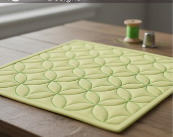 Broderidesign med cirkelmönster | Modern maskinbroderi med cirkelquiltning | Digital nedladdning – 20 storlekar