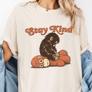Punch Monkey Stay Kind Shirt, I Stand With Punch, Save Protect Punch Tee, Viral Baby Monkey Meme, Animal Lover, Comfort Colors T-Shirt