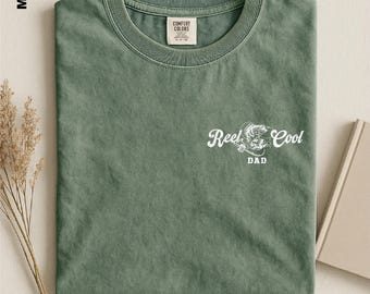 Reel Cool Dad Shirt, Funny Fishing Dad Tee, Comfort Colors Father's Day Gift, Fisherman Gift For Dad, Lake Life Sweatshirt, Gift for Husband