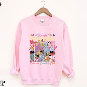 Epcot Drinking Sweatshirt, World Showcase Cocktail Club T-shirt, Disney World Tour Traveler Shirt, Bachelorette Princess Girls Trip Sweater
