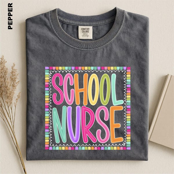 School Nurse Shirt, Back To School Gift, Nurse Appreciation T-shirt, Healthcare Worker Top, Nursing Student Sweater, Nurse Graduation Tees