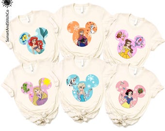 Disney Princess Shirt, Disneyland Shirt, Family Matching Disney Vacation Shirt, Disney Girls Trip Sweatshirt, Youth Toddler T-Shirt