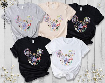 Watercolor Ariel Mermaid Tshirt, Disney Princess Shirt, Little Mermaid Sweatshirt, Disney Girls Trip Gift, Disney Castle Birthday Gift