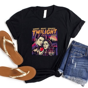 Retro Twilight Shirt, Vampires Wolves Romance T-Shirt, Gift for Book Lover, Twilight Fans Homage Sweatshirt, Vampire Lover Tee