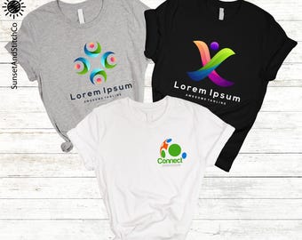 Custom Logo Shirt, Your Business Logo or Brand Logo or Team Logo Sweatshirt, Custom Photo and Text T-shirt, Personalized Design Shirt