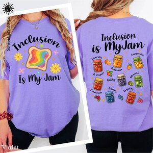 Inclusion Is My Jam T-Shirt, Neurodiversity Shirt, Special Education Teacher Sweatshirt, Autism Awareness Sweater, Autism Teacher Tee