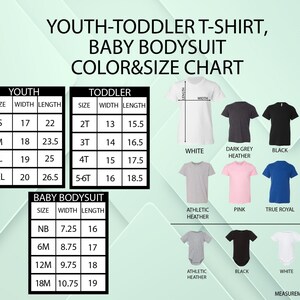 a baby boy's bodysuit and shirt sizes chart