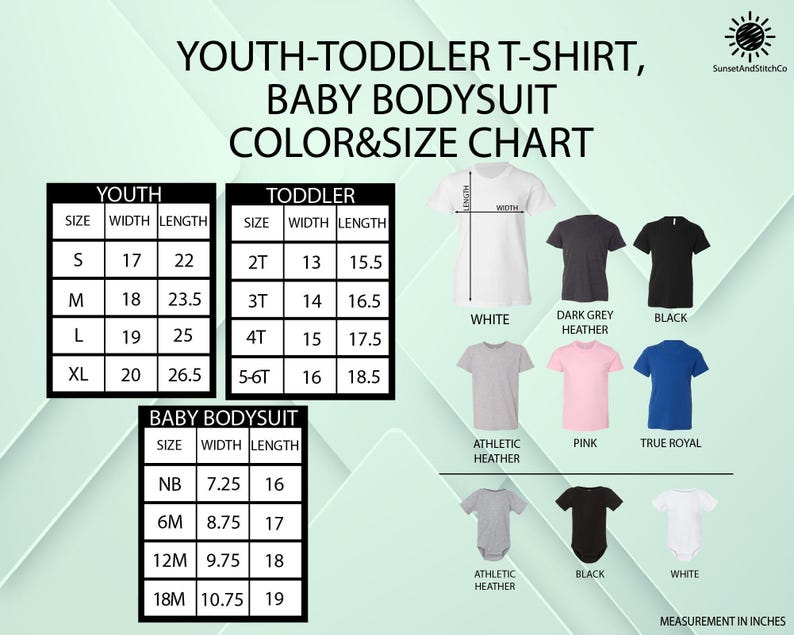 a baby boy's bodysuit and shirt sizes chart