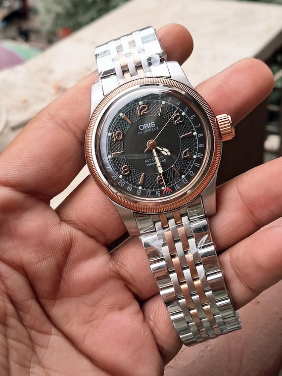 NOS Oris Pointer Date Automatic Men's Wrist Watch - image 5