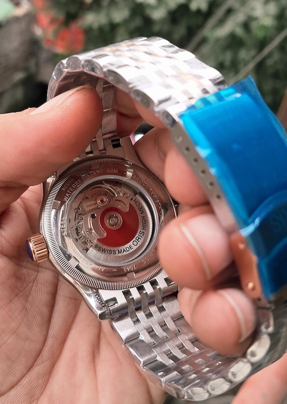 NOS Oris Pointer Date Automatic Men's Wrist Watch - image 11