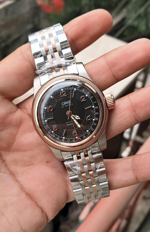 NOS Oris Pointer Date Automatic Men's Wrist Watch - image 6