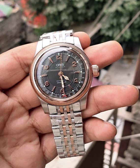 NOS Oris Pointer Date Automatic Men's Wrist Watch - image 3